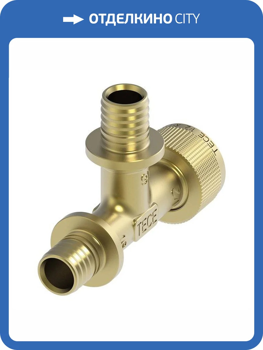 Соединение TECE TECEflex быстросъемное, тройник, кремнистая бронза 16 х 16 х 1/2 фото 2