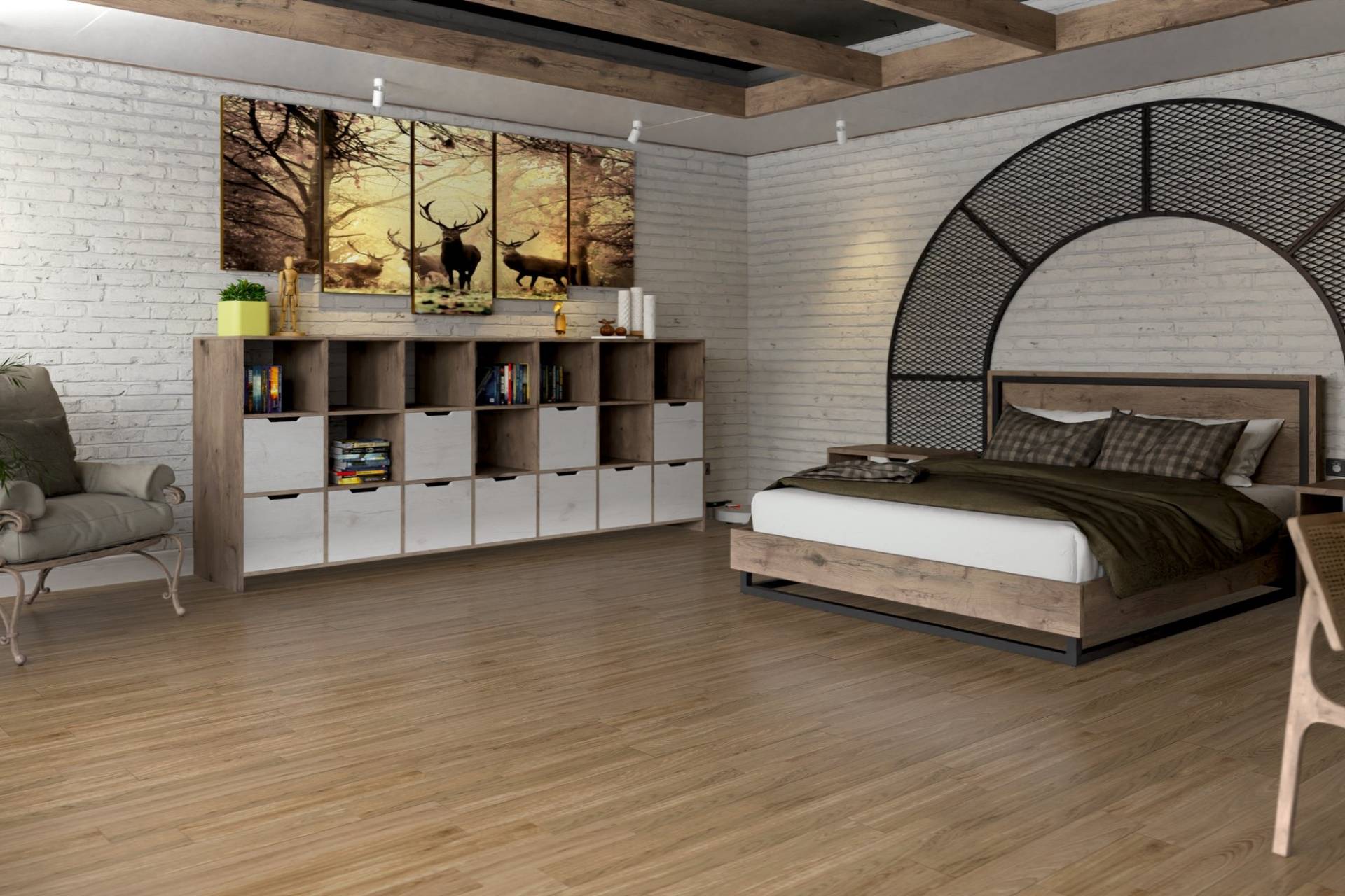 Двухслойная инженерная доска Damy Floor Luxury LUX-A3EN Натуральный 600x120x15 фото 6