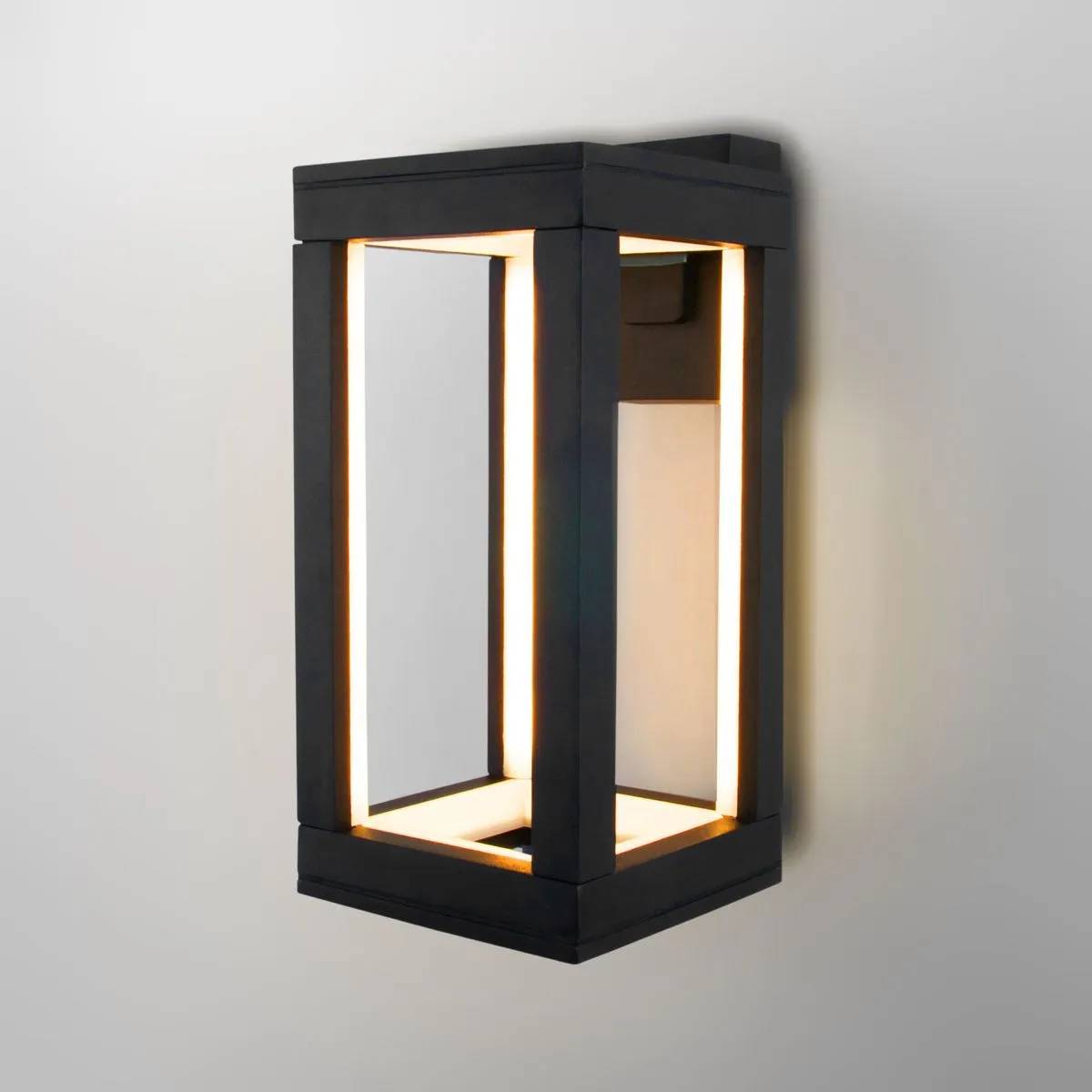 Уличный настенный светодиодный светильник Elektrostandard Frame 1527 TECHNO LED Frame 3000K черный
