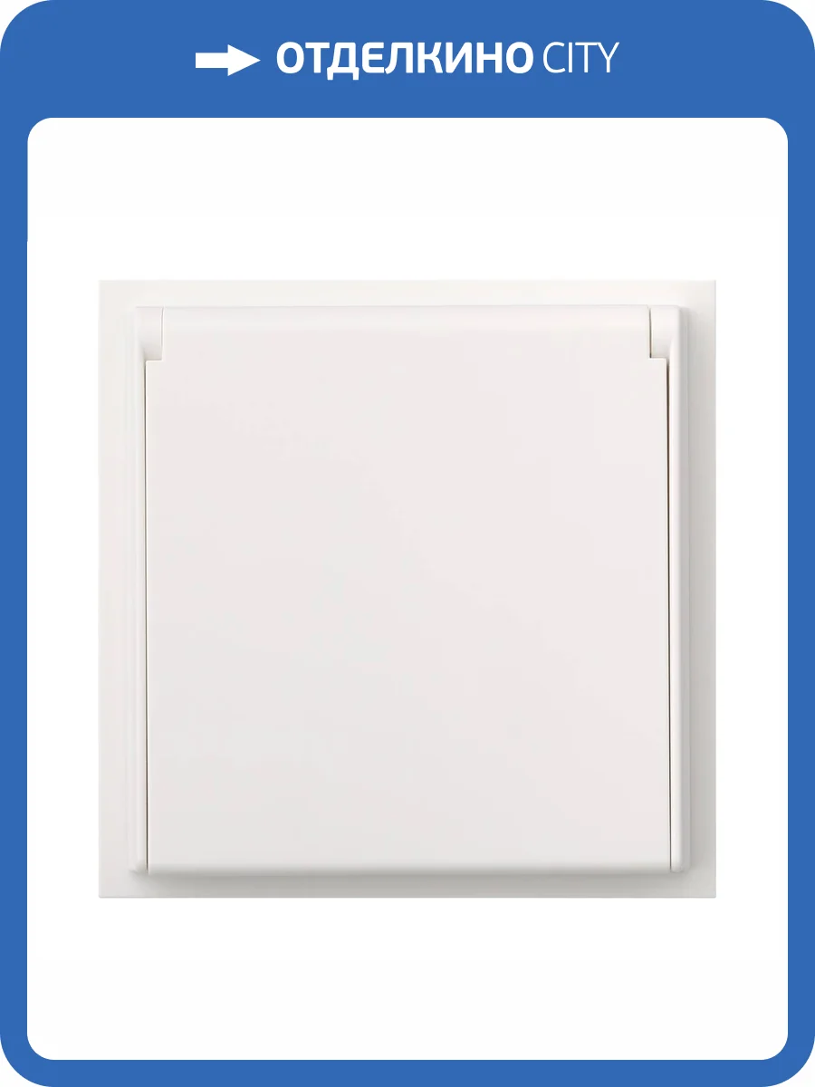 Розетка в сборе IP44 Rikett Standart 35946 MW белый сатин фото 2