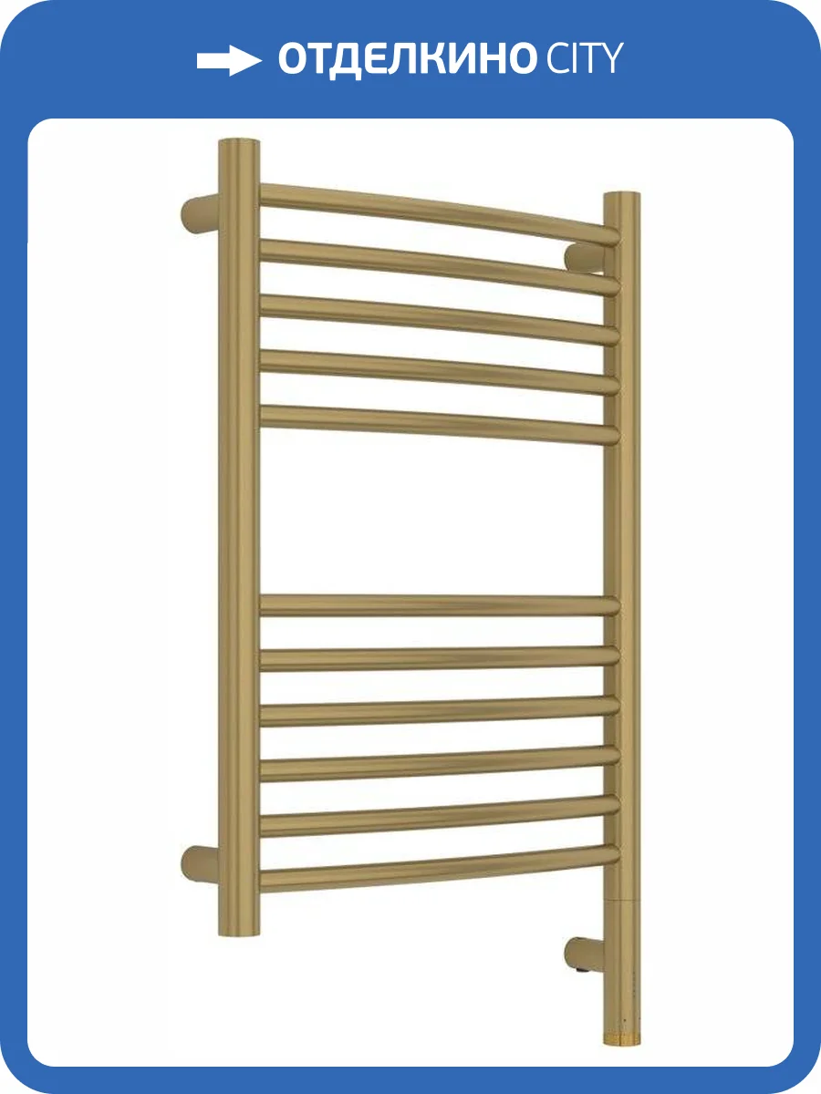 Полотенцесушитель электрический Сунержа Богема 3.1 32-6003-6040 правая, Золотой шелк, 70x45 фото 5