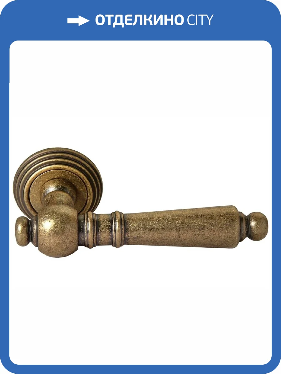 Дверная ручка Rucetti RAP-CLASSIC-L 8 OMB старая матовая бронза фото 2