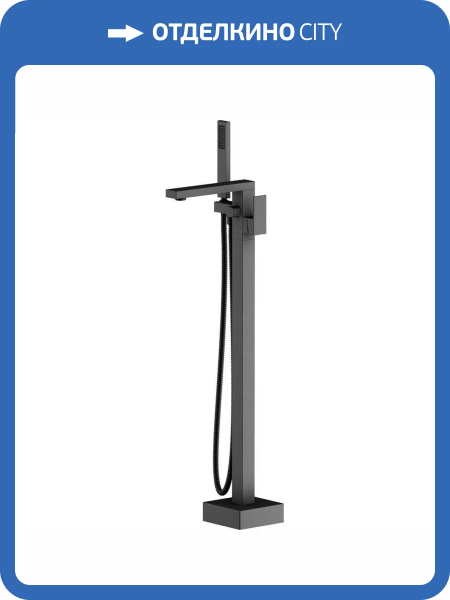 Смеситель для ванны Timo Selene 2200/03Y-CR напольный, черный фото 3