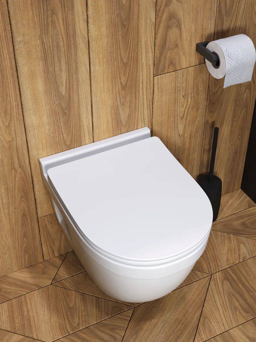 Унитаз подвесной Watersense Nancy Pro W00162 безободковый, сиденье микролифт фото 7