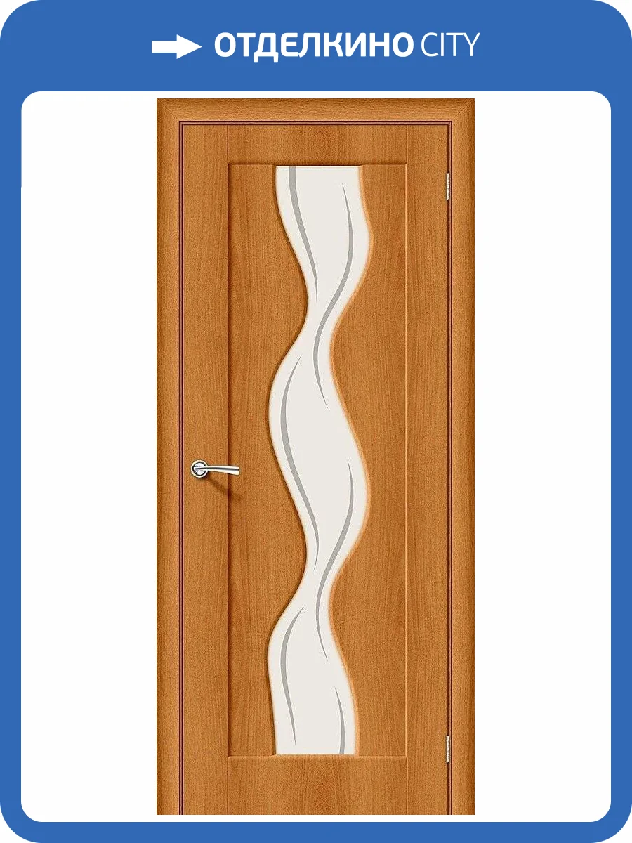 Межкомнатная дверь Bravo 146-0278 Вираж-2 Milano Vero 200x90 фото 2