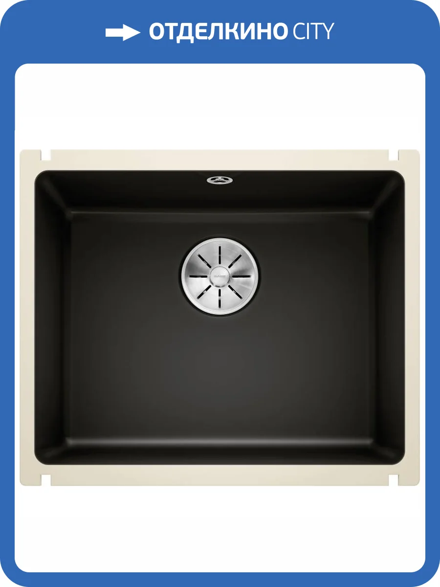 Мойка кухонная Blanco Subline 500-U 523740 черный фото 7