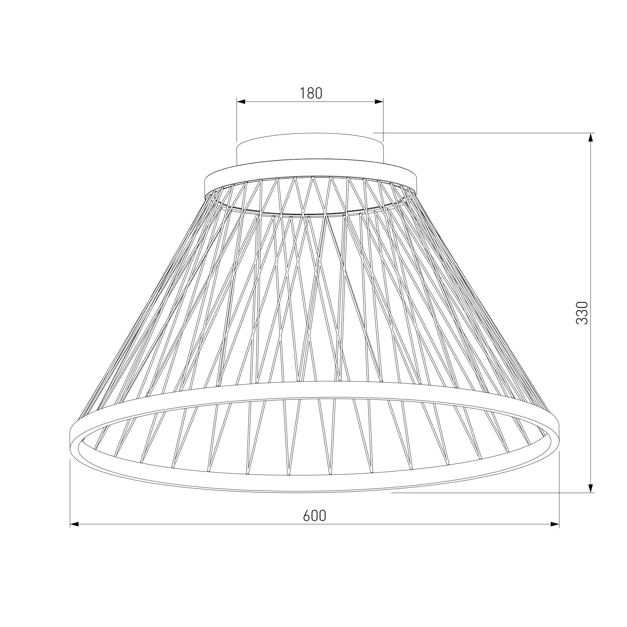 Потолочный светодиодный светильник Eurosvet Cesta 40019/1 LED коричневый фото 6