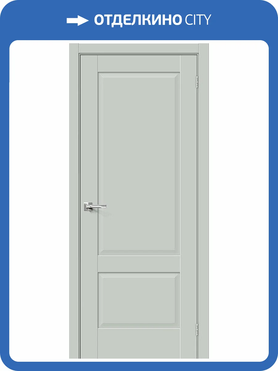 Межкомнатная дверь Bravo 066-0174 Прима-12 Grey Matt 200x60 фото 2