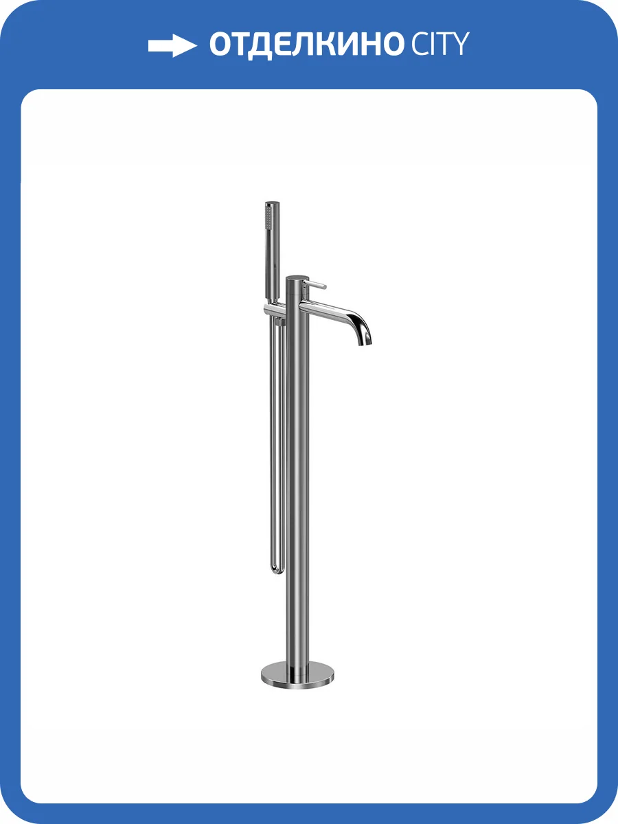 Смеситель для ванны Vincea Desire VTF-1DCH напольный, хром фото 6