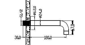 Излив Boheme Fusion 625-MW White фото 2