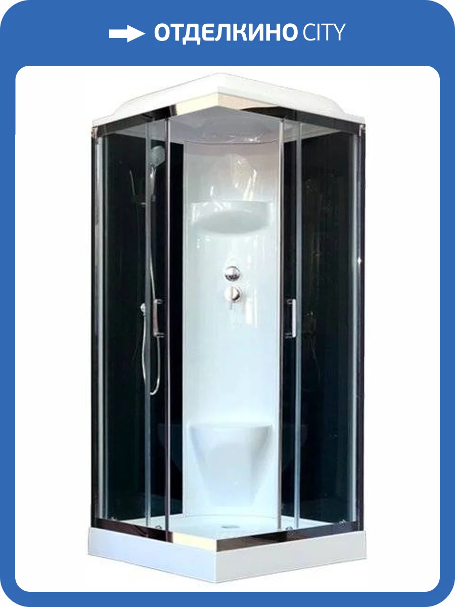 Душевая кабина Royal Bath RB80HP6-BT-CH с низким поддоном, с сиденьем фото 5