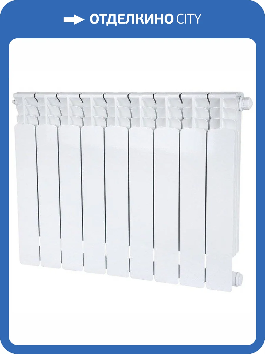 Биметаллический секционный радиатор отопления Stout Space Ventil 500 / 9 секций (нижнее правое) фото 8