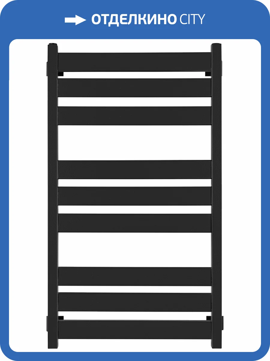 Полотенцесушитель электрический Secado Комано 3 100х50, черный матовый, R фото 4
