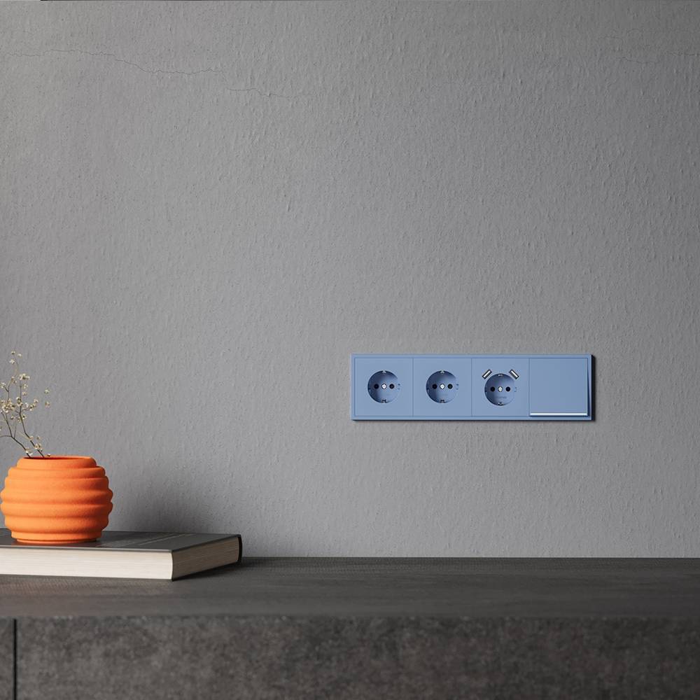 Клавиша для 1-клавишного выключателя с подсветкой Voltum S70 VLS000215 деним фото 5