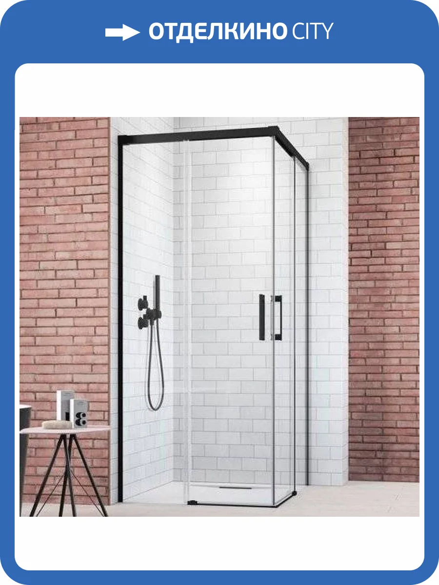 Душевой уголок Radaway Idea Black KDD 90x90 фото 7