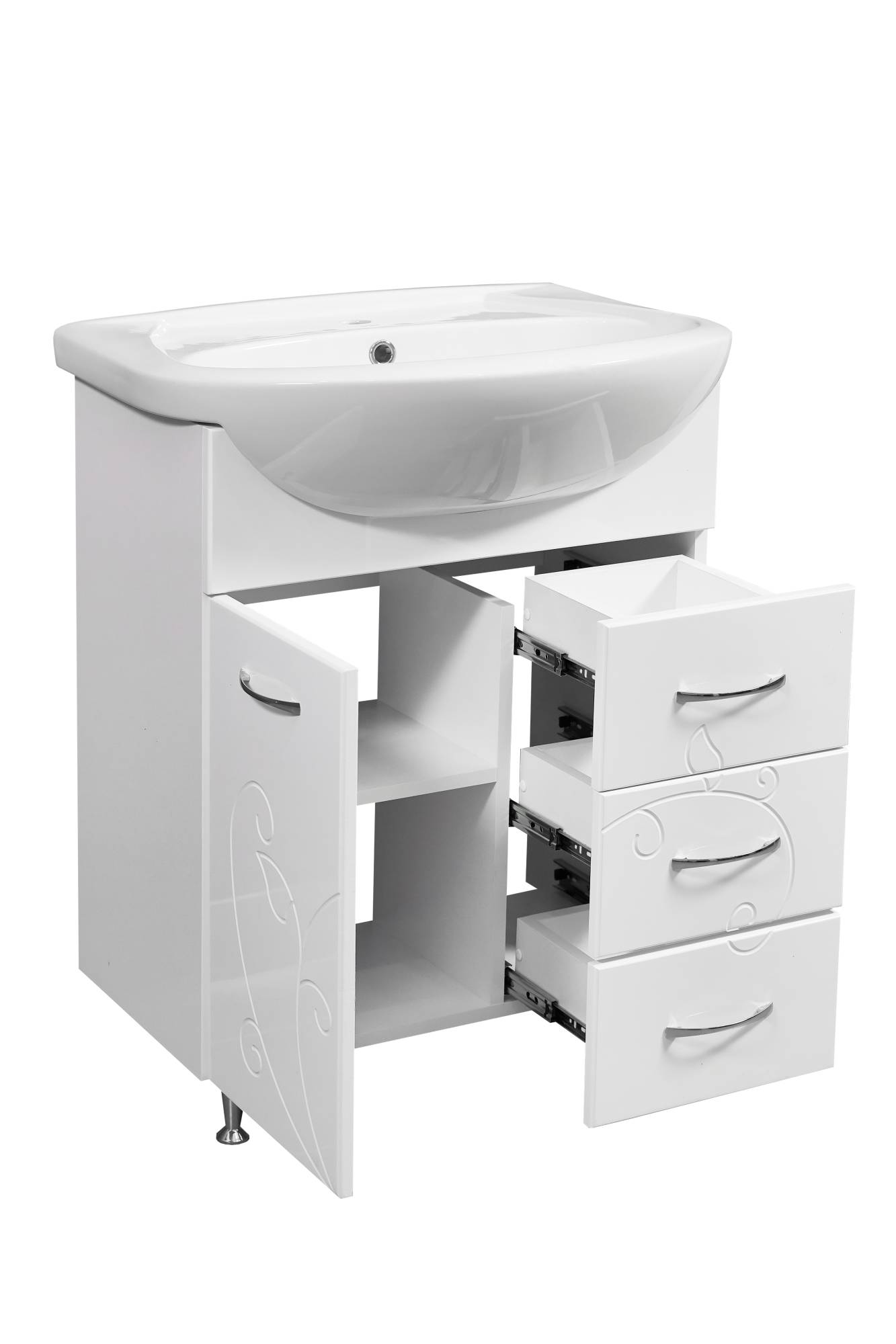 Тумба под раковину Stella Polar Фантазия 65 SP-00000756 белый фото 4
