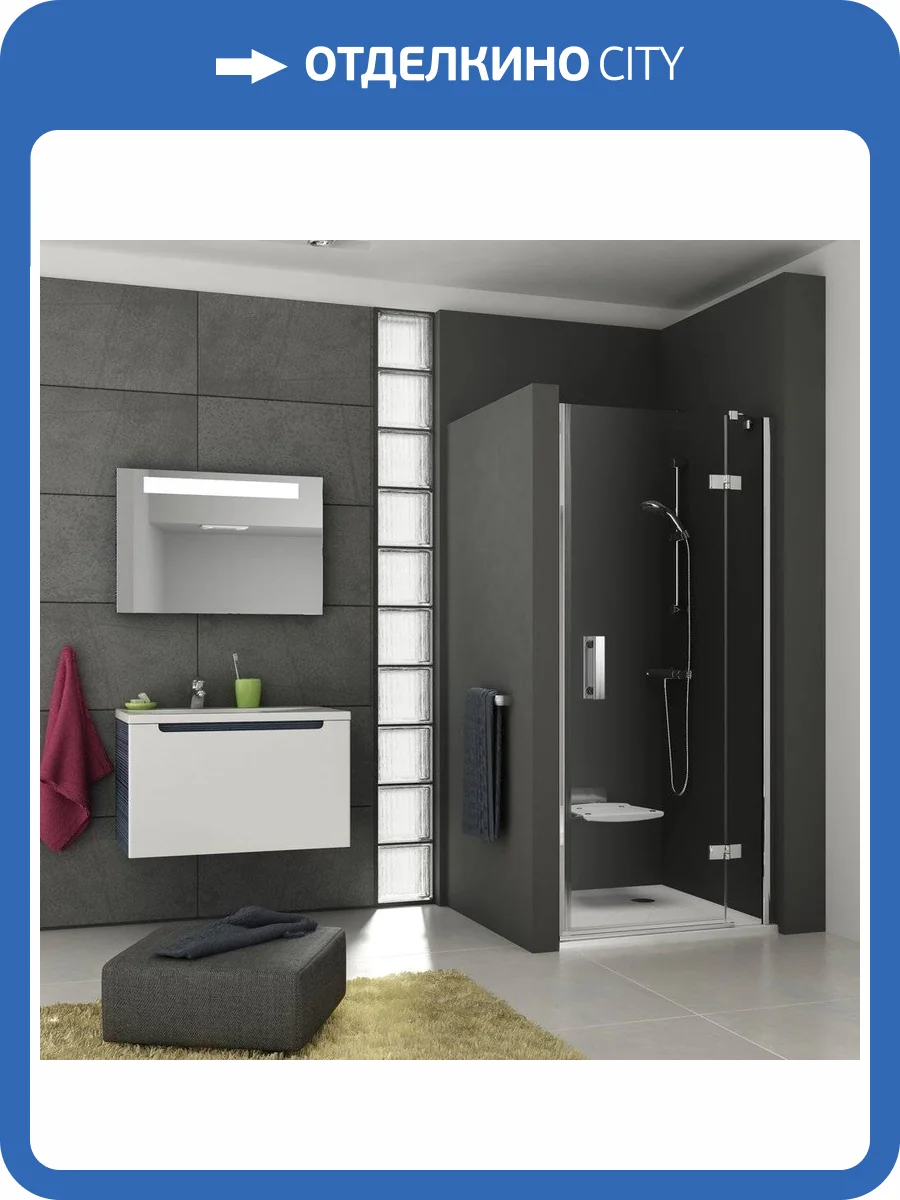 Душевая дверь в нишу Ravak SMSD2-100 A R Transparent, профиль хром фото 8