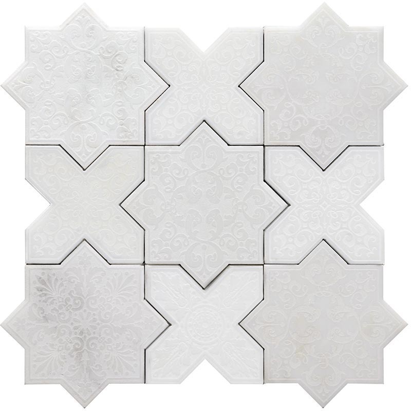 Мозаика Skalini Pantheon PNT (WHITE) Белая 9.2x18.4