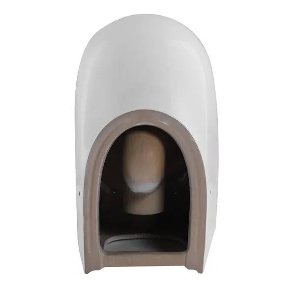 Унитаз приставной Abber Bequem AC1111T безободковый, с крышкой-сиденьем микролифт, белый фото 12