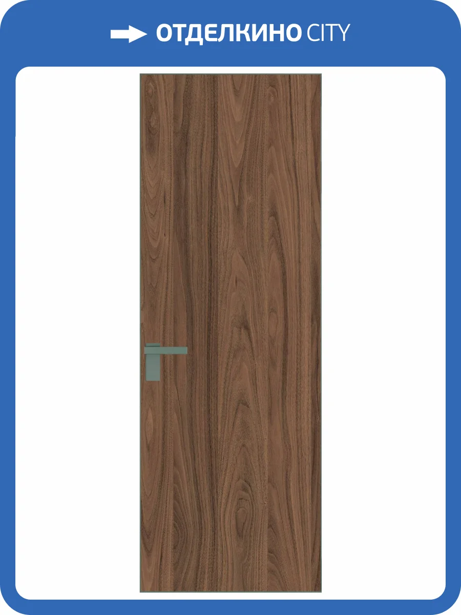 Межкомнатная дверь Profil Doors 1 AGK цвет профиля Зеленый воск, алюминиевая панель ясень горный 700x2000 фото 2