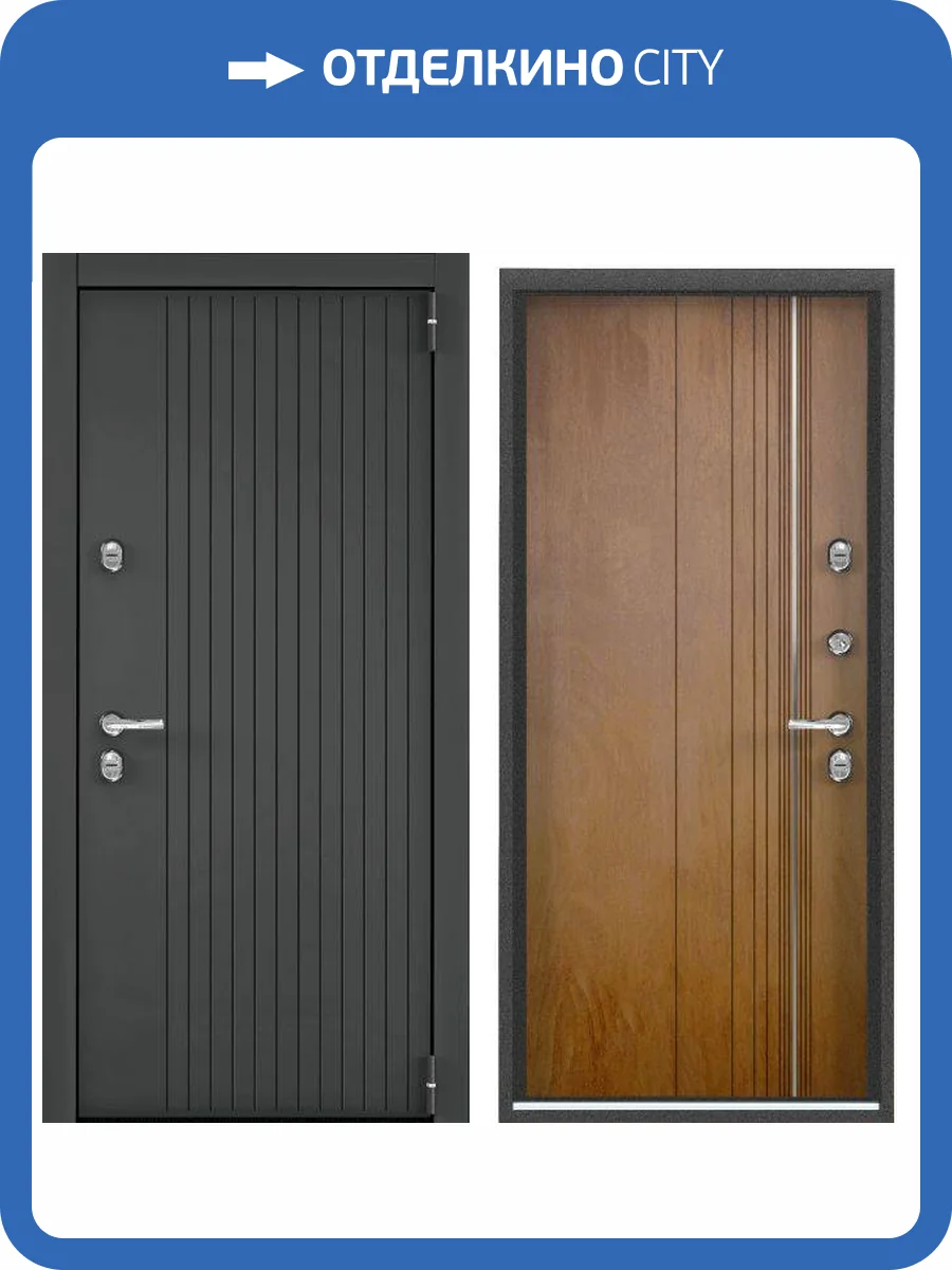 Входная стальная дверь Torex SNEGIR PRO PP 2746906 ЛКП Графит/ФМ Американский орех 2000x880 фото 2