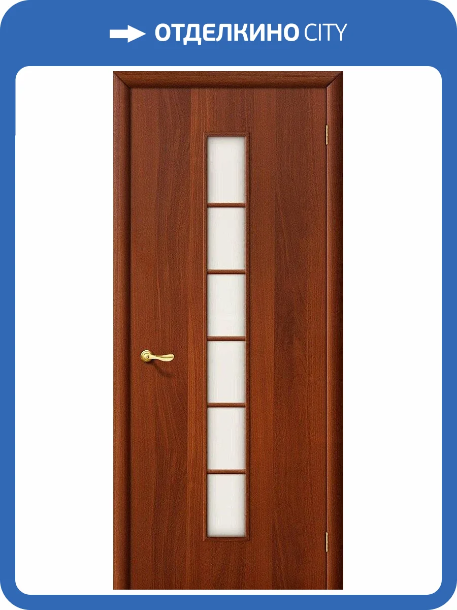 Межкомнатная дверь Bravo 010-0300 2С Л-11 ИталОрех 2000x700 фото 2