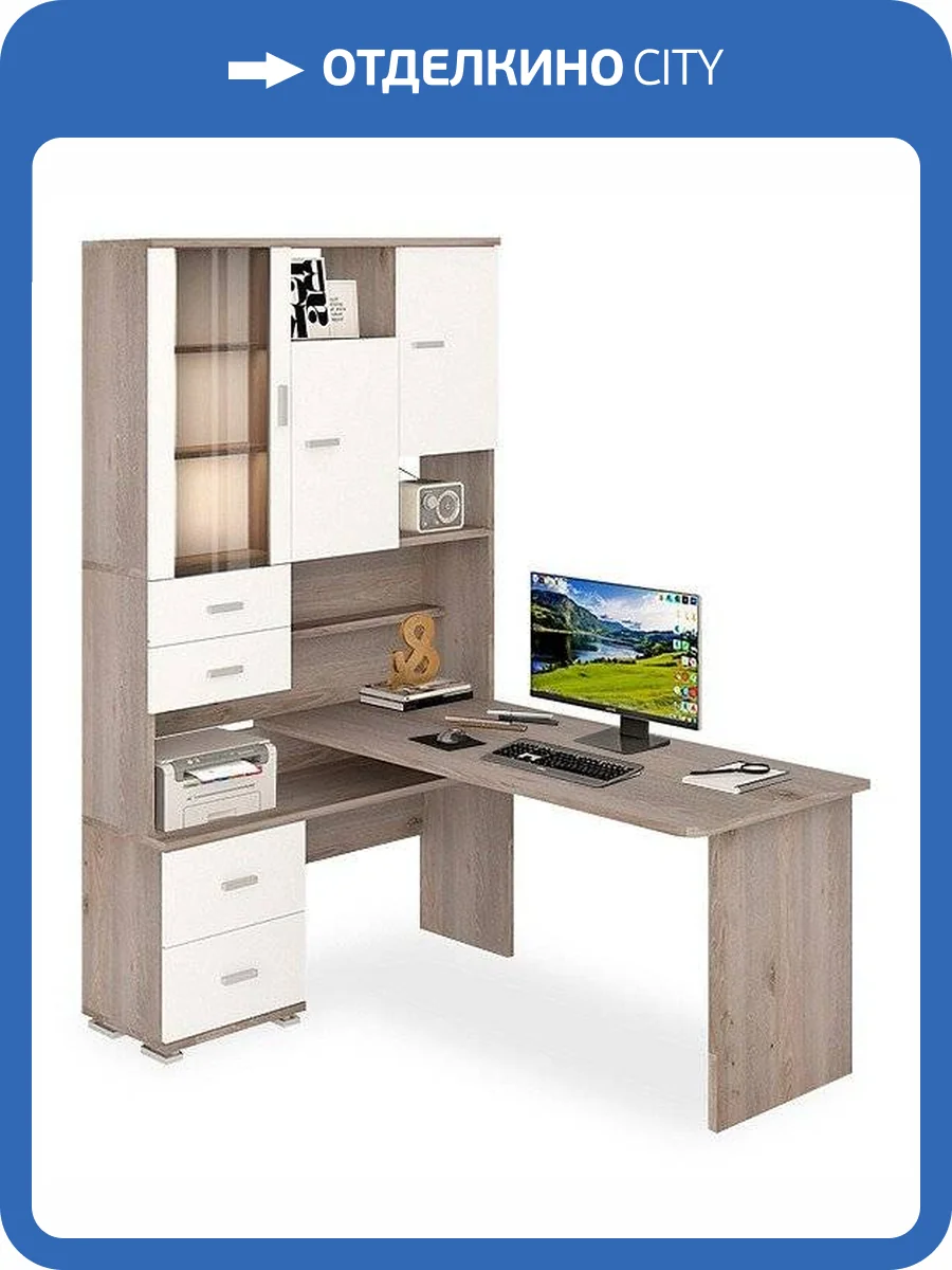 Стол компьютерный Merdes Домино MER_SR-620-160_NBEN-LEV фото 3