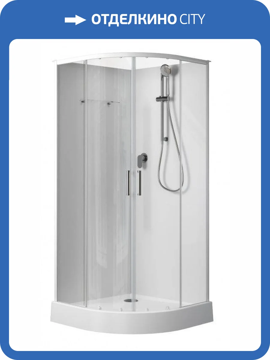 Душевая кабина Aquanet Passion EVO 281965 профиль белый, 1000х1000 фото 5