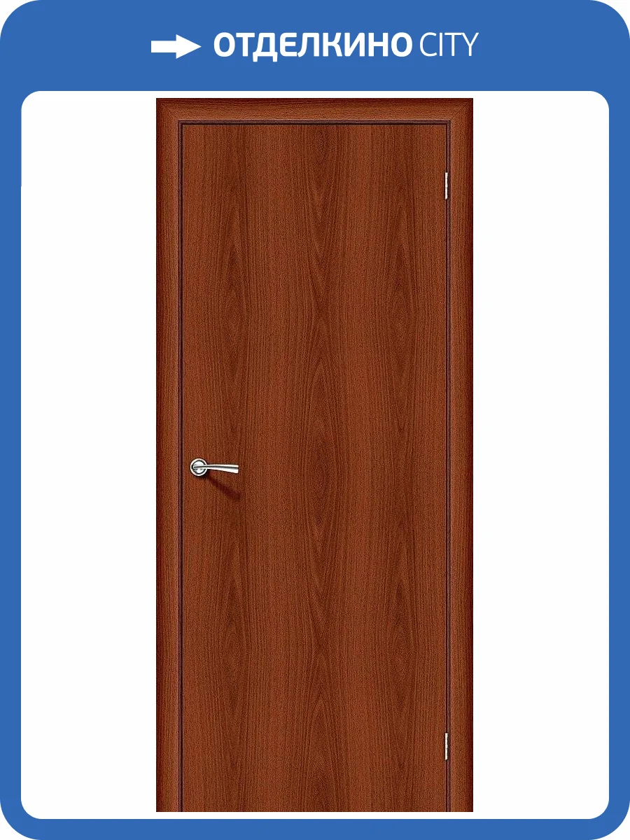 Межкомнатная дверь Bravo 092-0497 Гост-0 Л-11 ИталОрех 200x80 фото 2