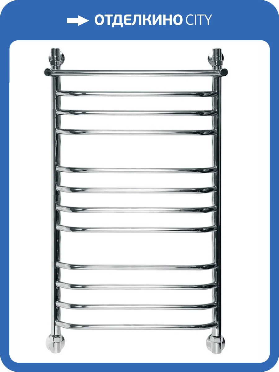 Полотенцесушитель водяной Ника Trapezium ЛТ (Г2) ВП 100/50, хром фото 4