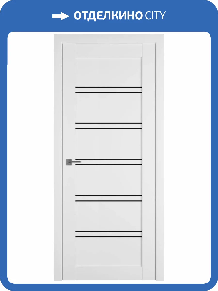 Межкомнатная дверь Владимирская Фабрика Дверей Emalex 28 Emalex Ice стекло Black Gloss 600x2000 фото 2