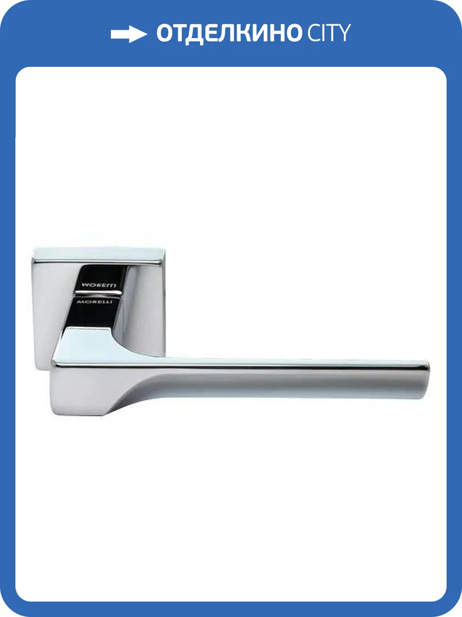 Дверная ручка Morelli FIORD S5 CRO хром толщина розетки - 7мм фото 4
