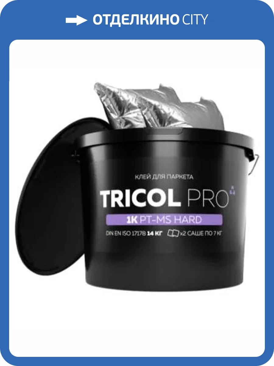 Клей для паркета Tricol Pro 1K PT-MS Hard 14 кг фото 2