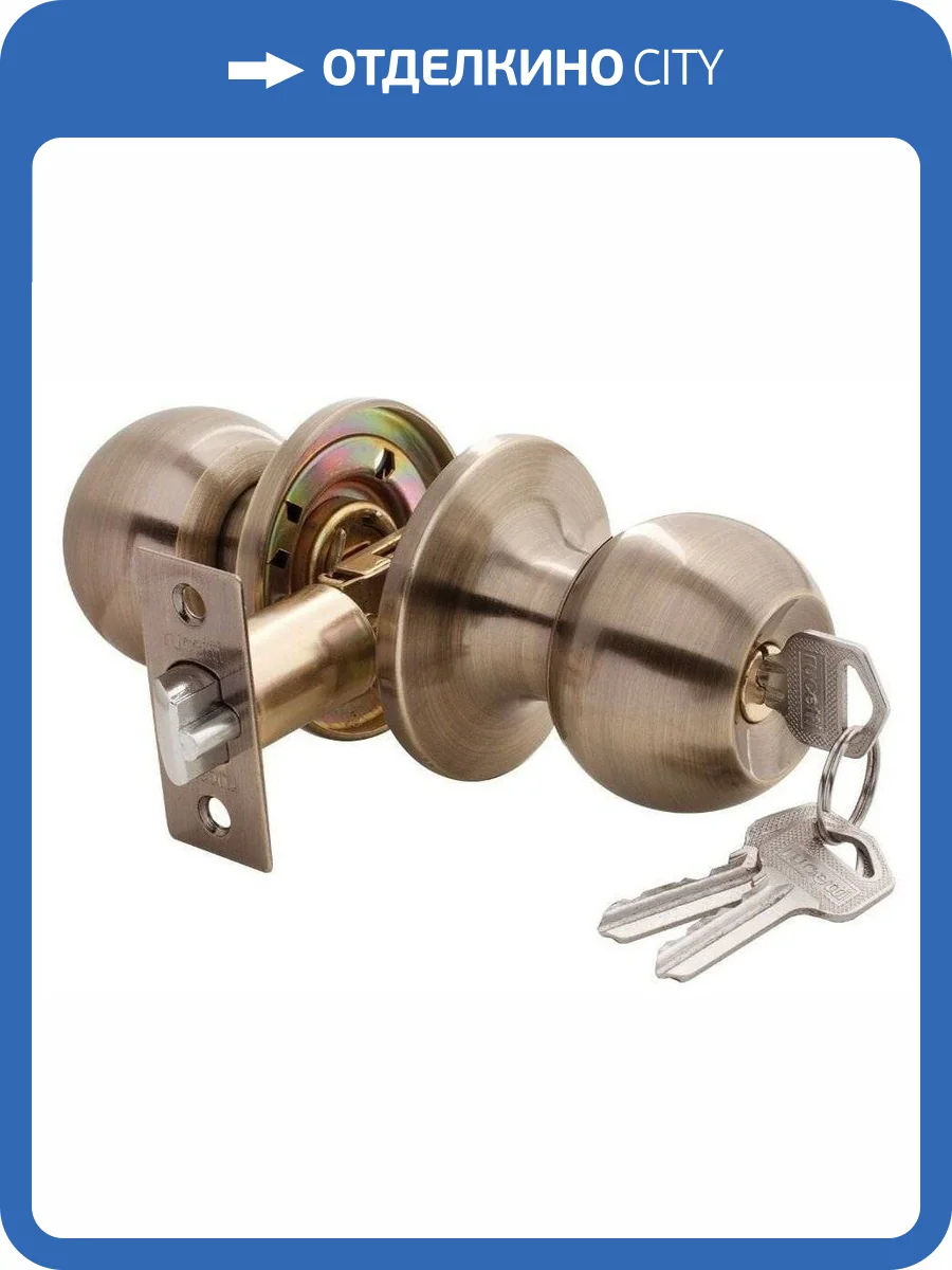 Дверная ручка Rucetti HK-01 L AB Ключ-фиксатор античная бронза фото 3