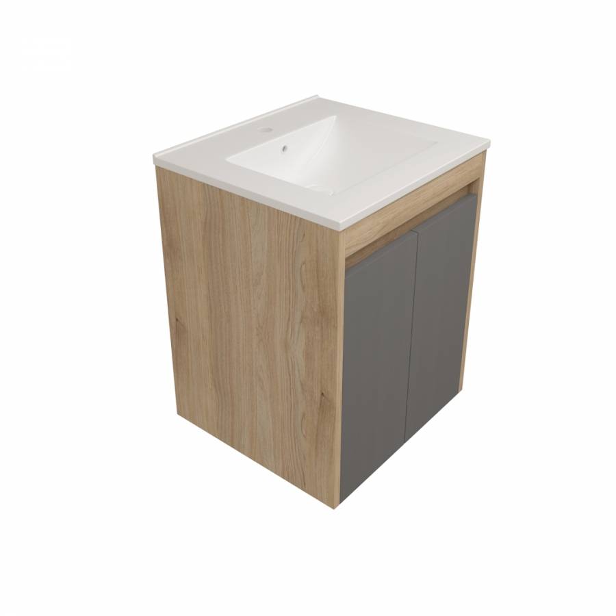 Фасад для тумбы Watersense Milana W00964 графит, 50 см