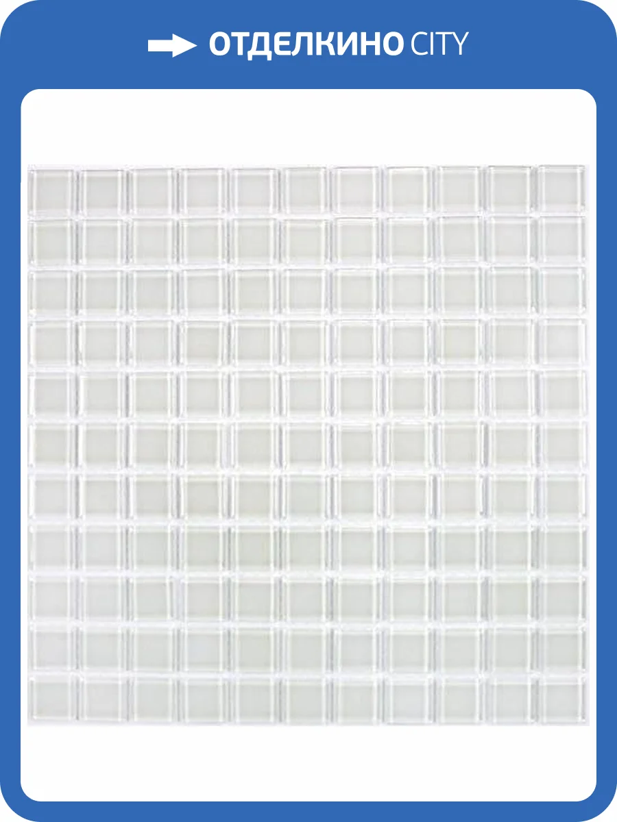 Мозаика Bonaparte White Glass (2.5x2.5) 30x30 фото 2