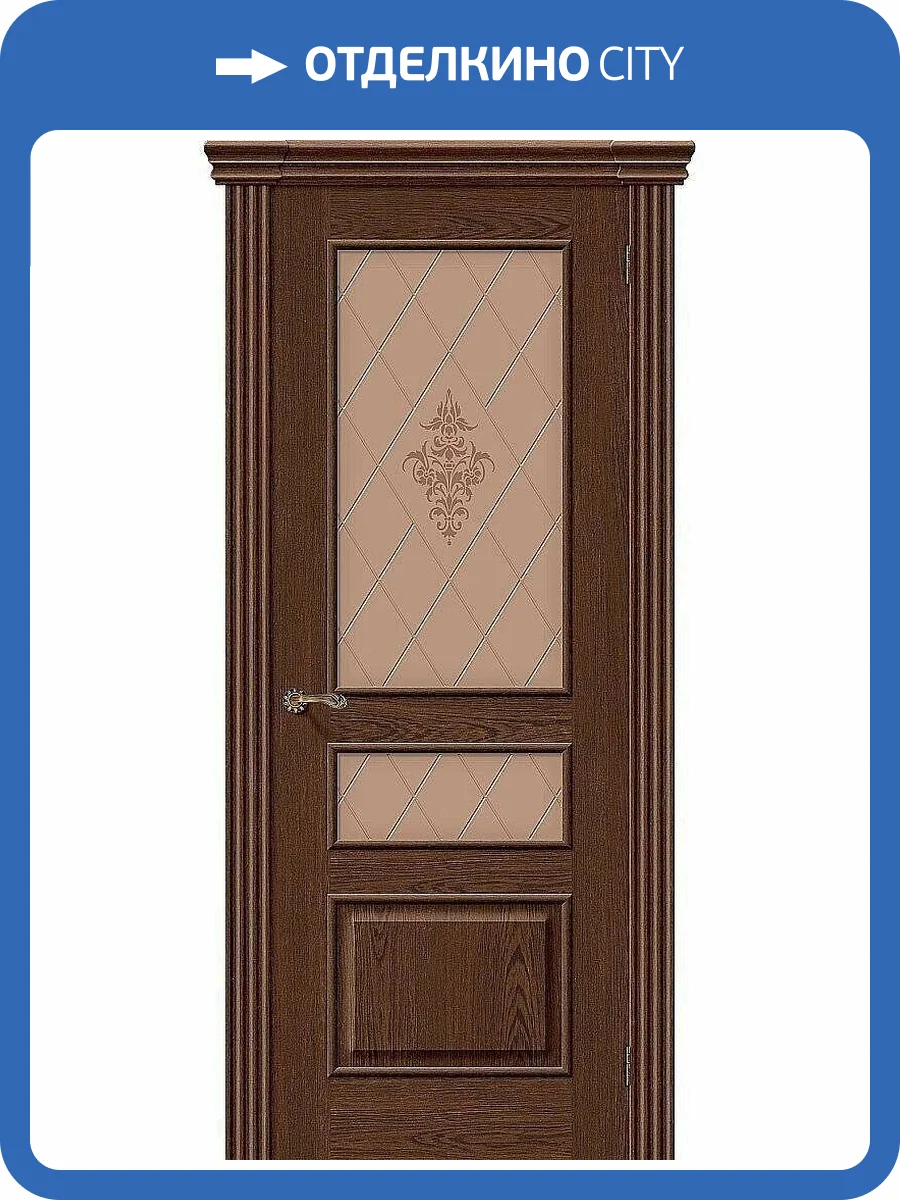 Межкомнатная дверь Bravo 001-0395 Сорренто Т-32 Виски 2000x900 фото 2