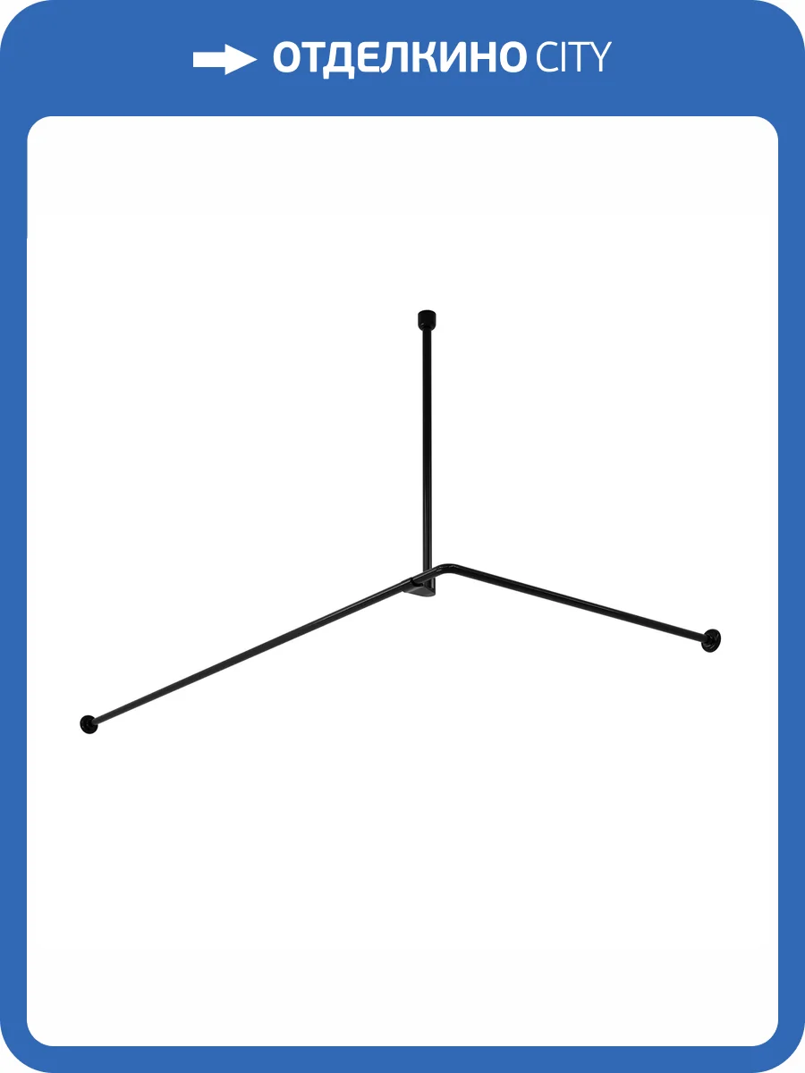 Карниз для ванной Wasserkraft Elbe SC-729018 черный фото 5