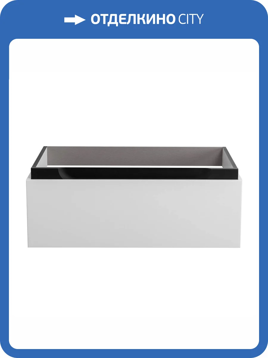 Тумба под раковину Cezares SLIDER-800-1C-SO-BO Bianco Opaco, 76.6x29.9x47.6 фото 3