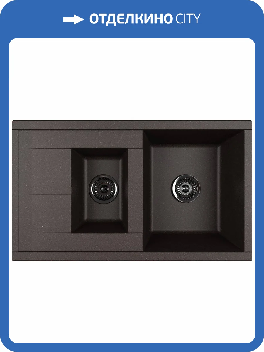 Мойка кухонная AQUATON Делия 87 кофе фото 3