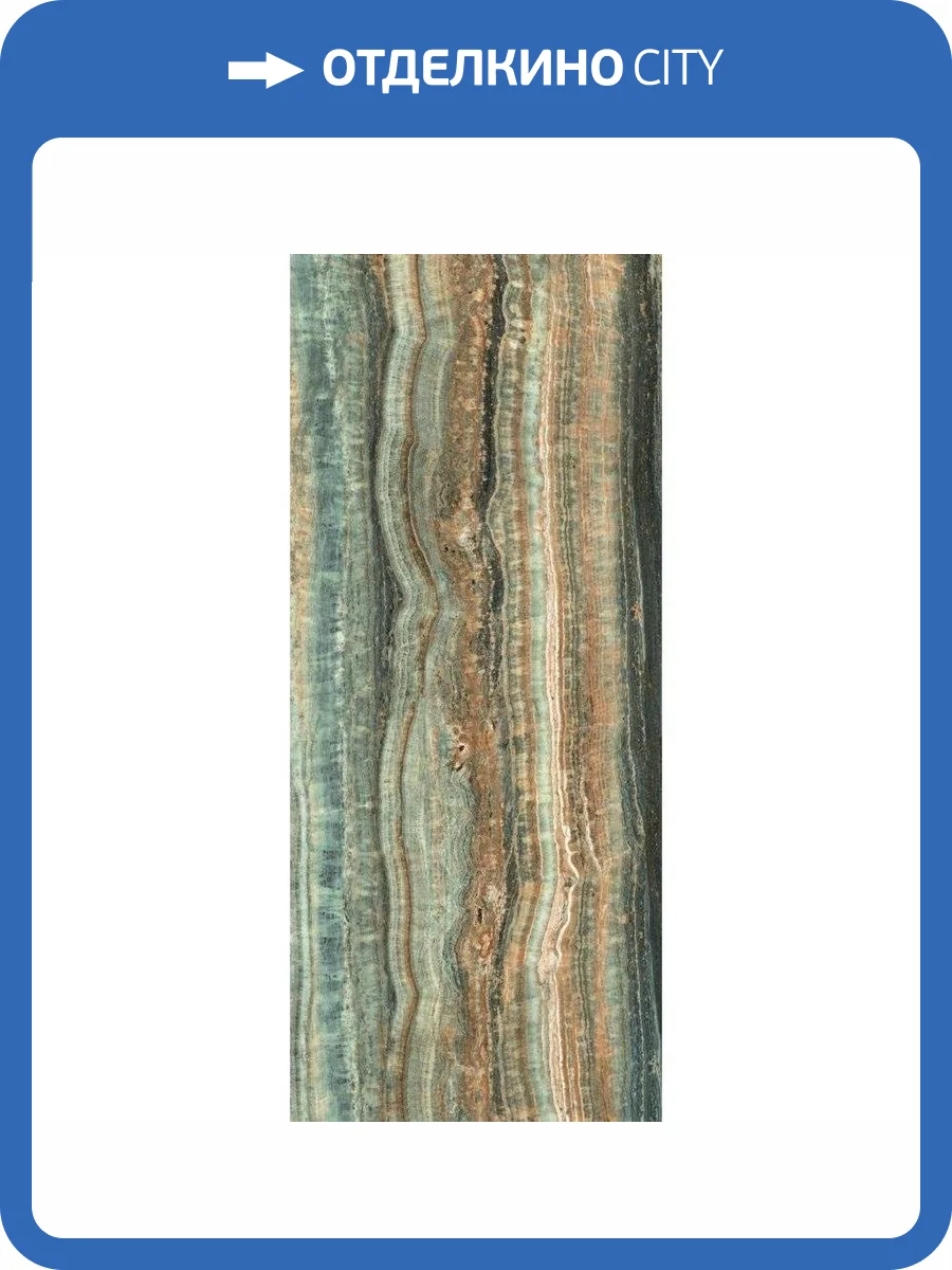 Керамогранит Rex Ceramiche Eccentric Luxe 778825 Mint Glossy 6 mm Ret 120x280 фото 2