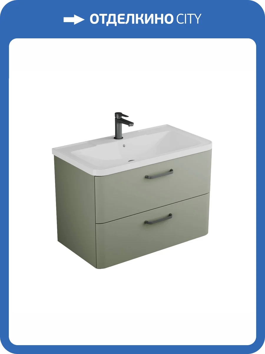 Тумба с раковиной Veneciana Tibr 80 58024 белый матовый фото 5