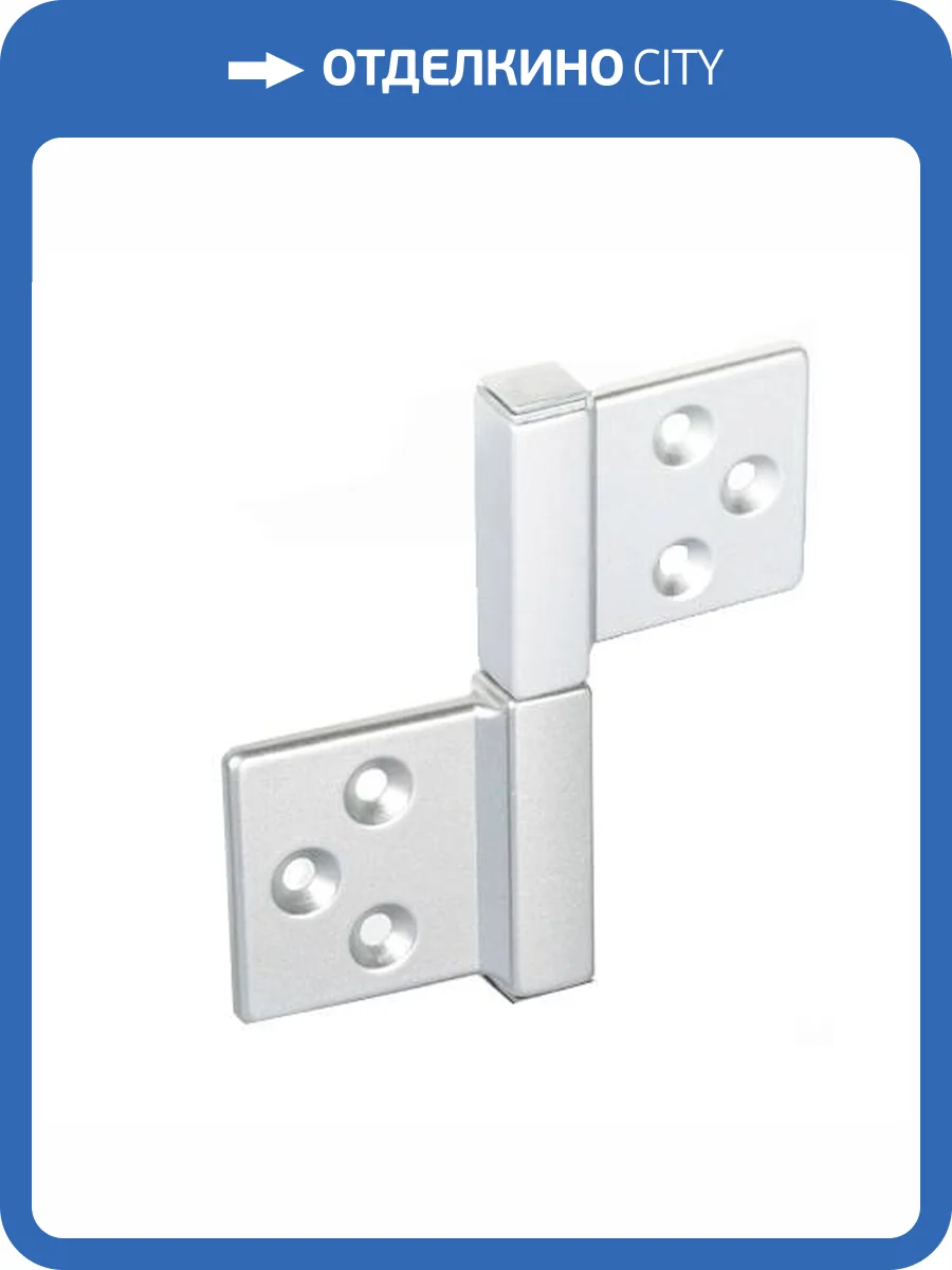 Петля карточная Morelli CH-S 85X82 SC с квадратной осью Матовый хром фото 2