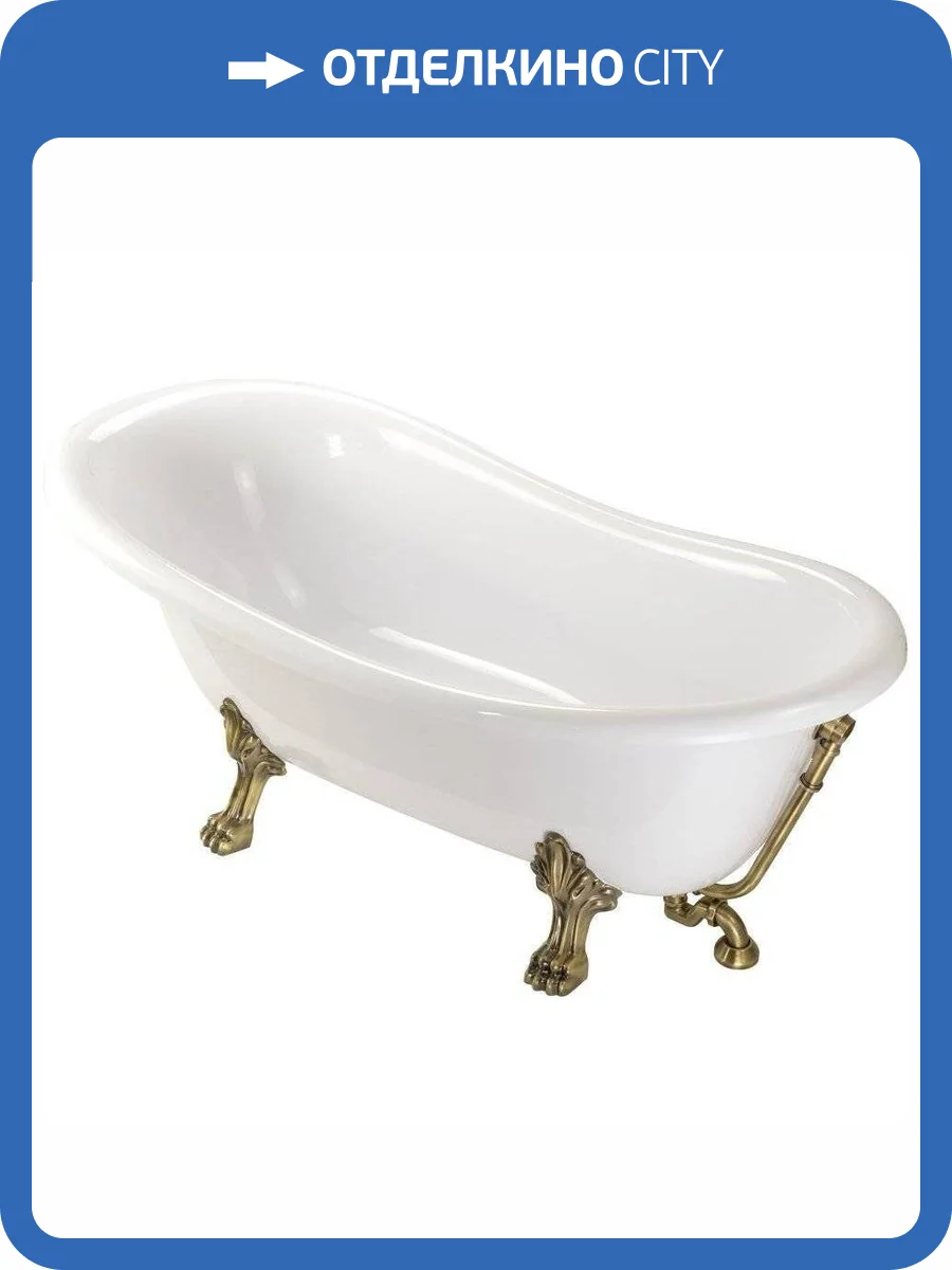 Ванна из искусственного камня Migliore Bella 26916 170x81 бронза фото 3