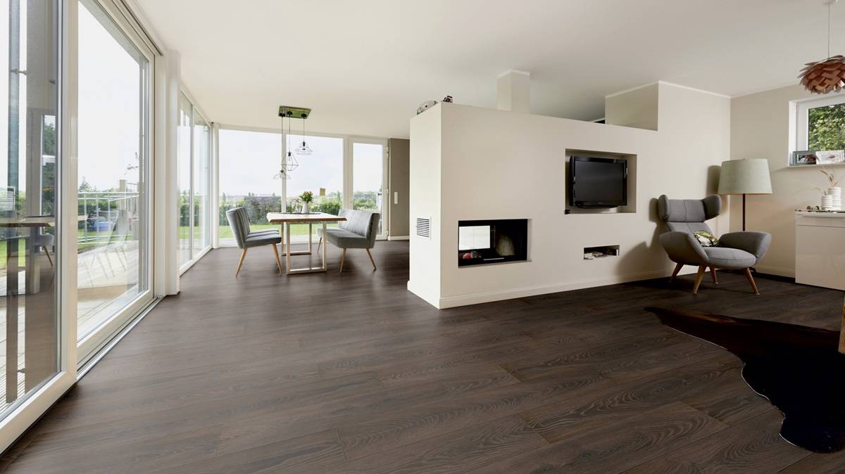 Ламинат Ter Hurne Dureco Strong Classic 12/33 4V 2853 Дуб Cocoa 1288x195 фото 3