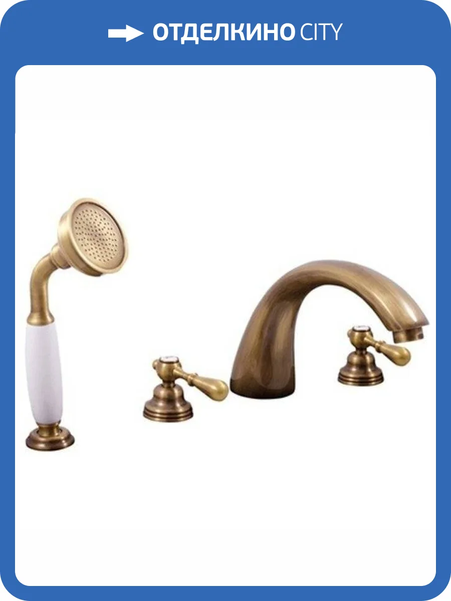 Смеситель на борт ванны Rav Slezak Morava MK469.5SSM бронза фото 7