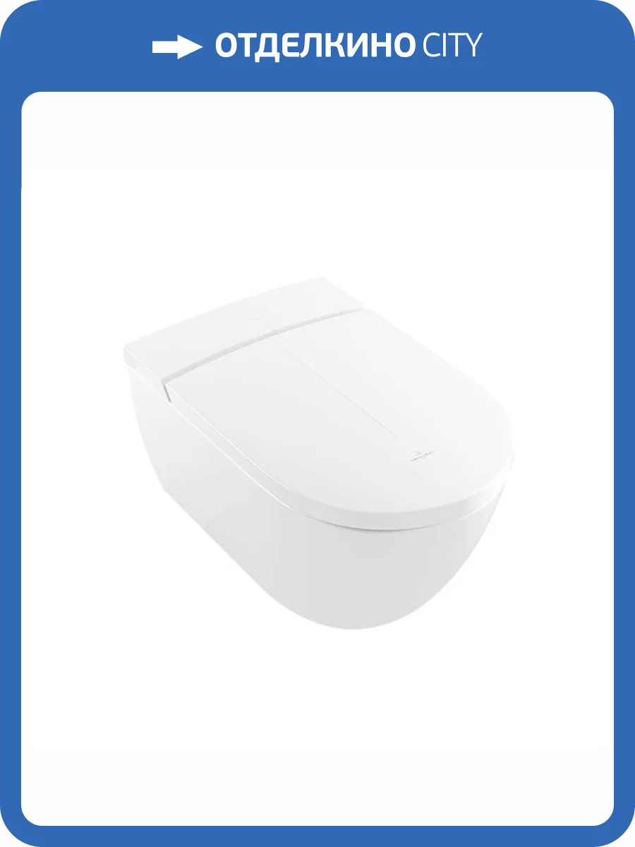 Унитаз подвесной Villeroy&Boch Viclean V0E100R1 с функцией биде, альпийский белый фото 19
