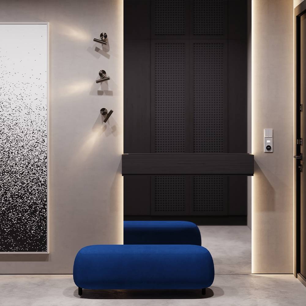 Клавиши для 2-клавишного выключателя с подсветкой Voltum S70 VLS000416 серый фото 6