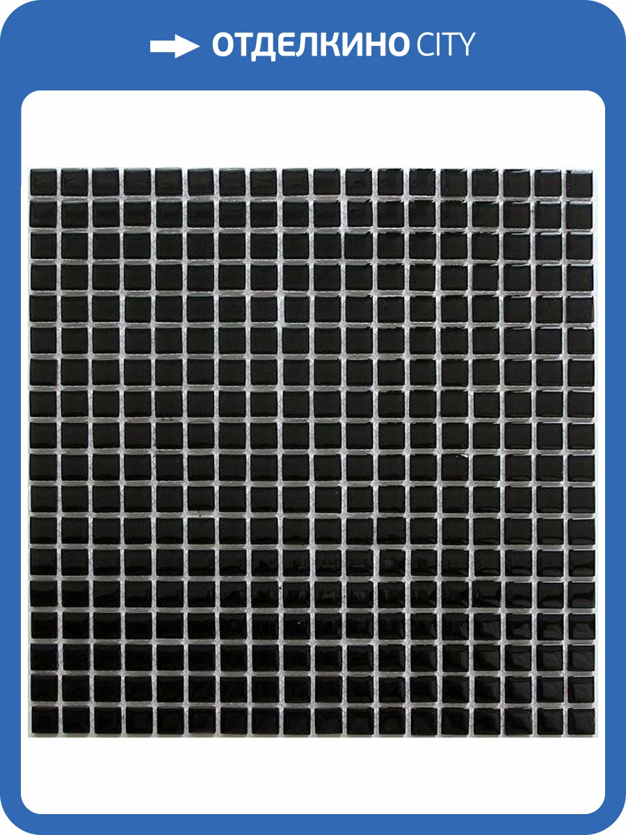 Мозаика Bonaparte Super Black (1.5x1.5) 30x30 фото 2