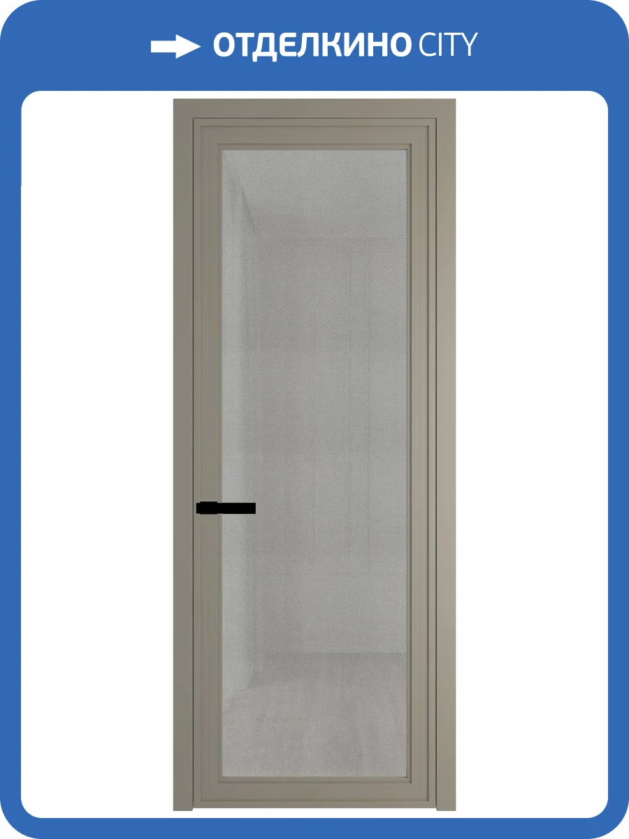 Межкомнатная дверь Profil Doors 1 AGP цвет профиля Никель матовый, стекло безопасное 6 мм рэте 600x2000 фото 2